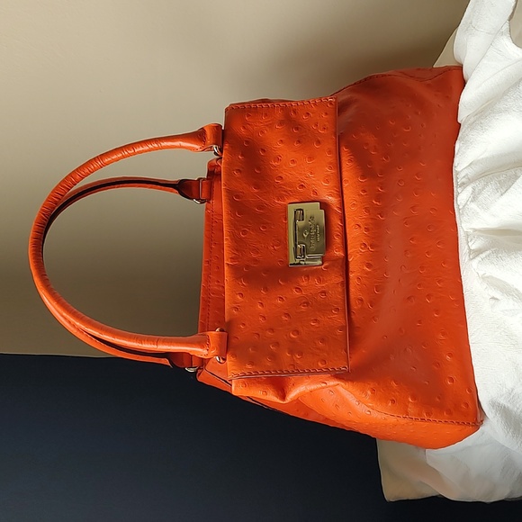 kate spade Handbags - 🔥 Kate Spade Elegant Ostrich Embossed leather satchel handbag
